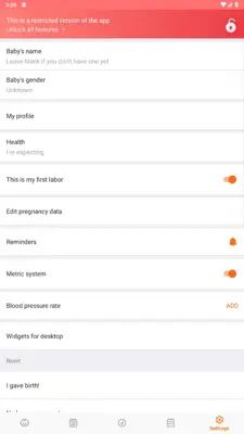 Pregnancy and Due Date Tracker android App screenshot 12